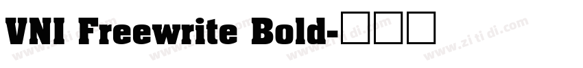 VNI Freewrite Bold字体转换
